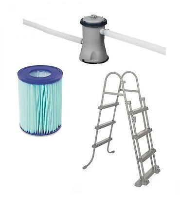 скиммер: Bestway Steel Pro MAX Ротанг 366×100 см – Каркасный бассейн с — 7
