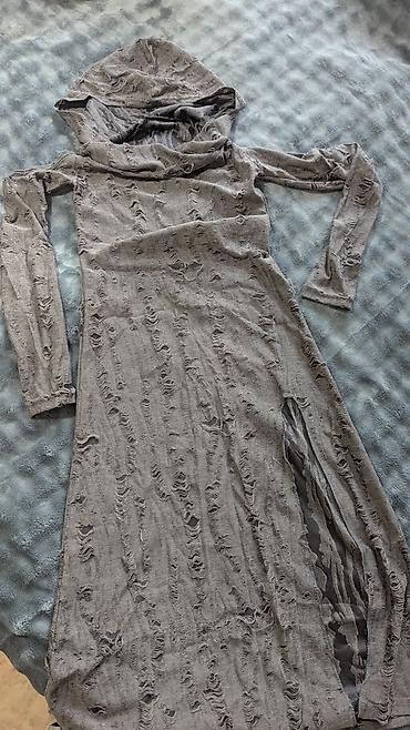 Повседневные платья: Платья 3 штуки в бохо стиле, размер S 1двухнитка цвет хаки, длинное — 5