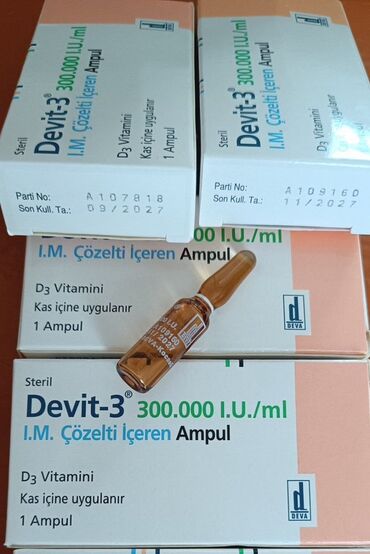 витамины для роста костей: Витамины D3, Девит, Универсальный, Турция, Ампулы