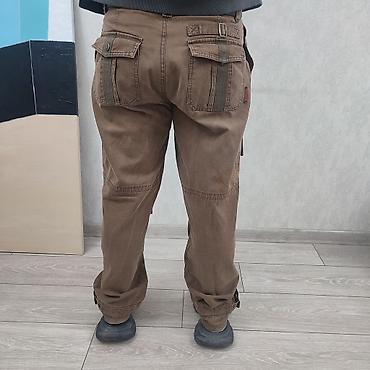 Брюки: Мужские брюки, L, Б/у, цвет - Коричневый, Самовывоз, Бесплатная доставка, Платная доставка — 11