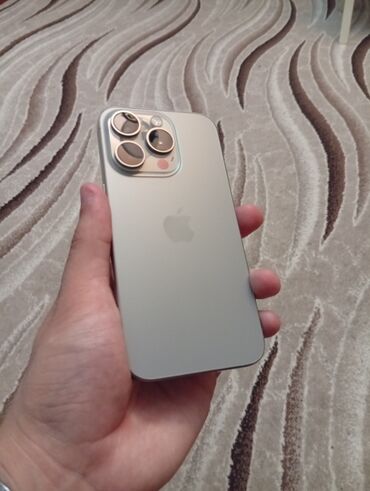 origimo opad 5: IPhone 15 Pro, 128 GB, Natural Titanium, Zəmanət, Simsiz şarj, Face ID