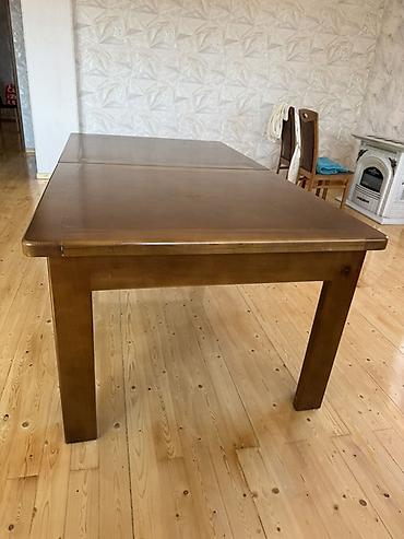 stul ustu: Qonaq masası, İşlənmiş, Açılan, MDF, Kvadrat masa — 2