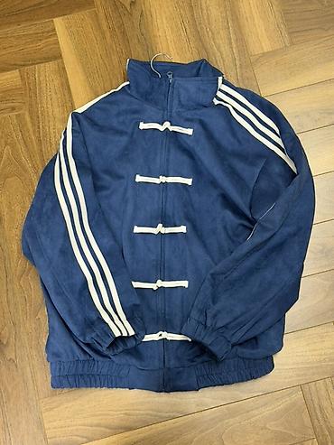 Толстовки: Мужская толстовка, Adidas, Новый, цвет - Синий — 2