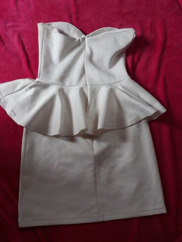 haljina sirina predelu struka cm dva puta: S (EU 36), bоја - Bela, Drugi stil, Top (bez rukava)