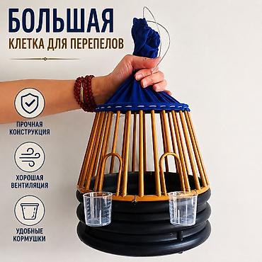 ат касилке: Большая клетка для перепелов - Размеры: высота 21 см, диаметр 20 см — 2