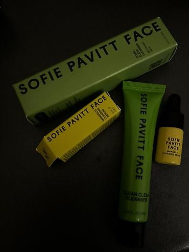 vellara cayi haqqinda melumat: Sofie Pavitt Face dəriyə qulluq dəsti Məhsullar: - Clean Clean — 2
