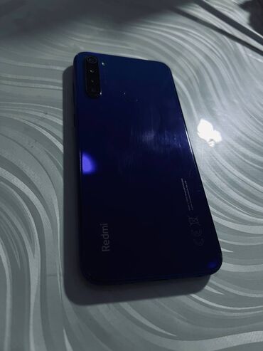 телефон а 34: Xiaomi, Redmi Note 8T, Б/у, 64 ГБ, цвет - Синий, 2 SIM