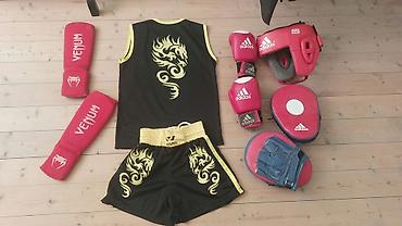 dest spartivniler: Kickboks/Muay Thai üçün tam ekipaj dəsti. Az işlənib. təzə kimidir — 1