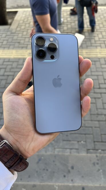 iphone 13 işlənmiş: IPhone 13 Pro, 128 GB, Sierra Blue, Zəmanət, Face ID, Sənədlərlə