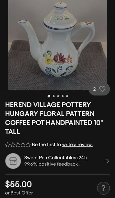 Čajnici: Bokal nov Herendi,vintaz Madjarska. Madjarski bokal,rucno oslikan pa na lalafo.rs — 3 Čajnici: Bokal nov Herendi,vintaz Madjarska. Madjarski bokal,rucno oslikan pa — 3