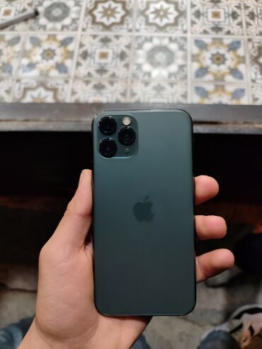 iphone 11 plata: IPhone 11 Pro, Matte Midnight Green, Face ID