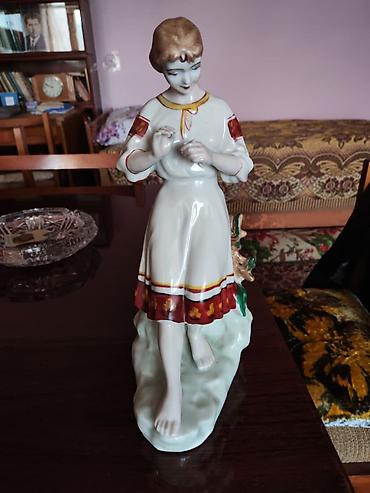 Fiqur, Keramika, rəng - Ağ