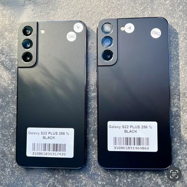 Apple iPhone: Samsung Galaxy S22 Plus, Б/у, 256 ГБ, цвет - Черный, 1 SIM
