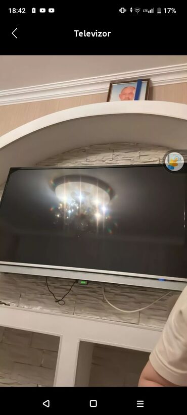 divarda televizor yeri: İşlənmiş Televizor Samsung 48" Ünvandan götürmə