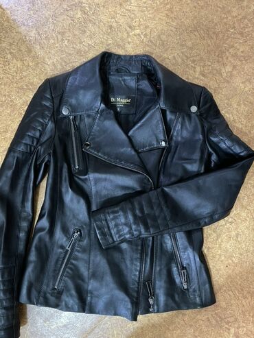 дорогие пуховики женские: Кожаная куртка, Косуха, Натуральная кожа, M