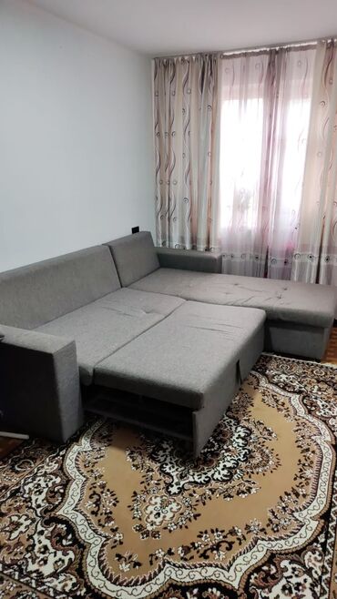 российский диван: Угловой диван, цвет - Серый, Б/у