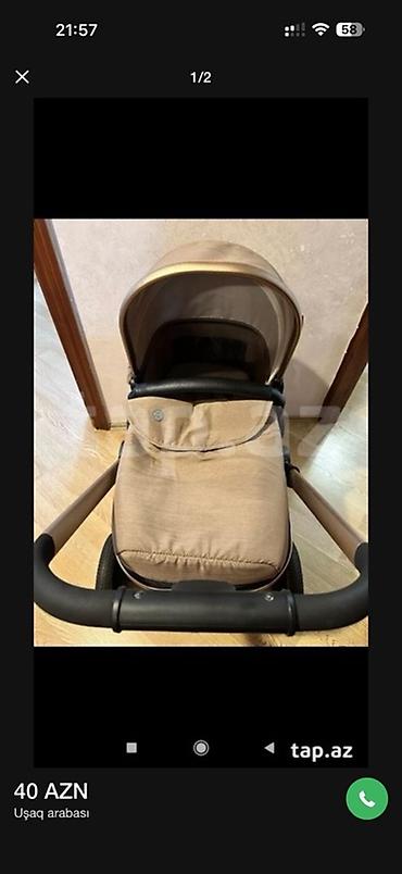 Uşaq dünyası: Uşaq arabası – ForBaby brendi - Rəng: bej/şampan çalarları, qara — 2
