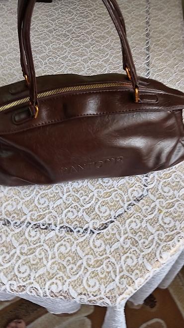 Çantalar: PANTOOR qadın çantası – tünd qəhvəyi rəng. yeni - Material: yumşaq — 6
