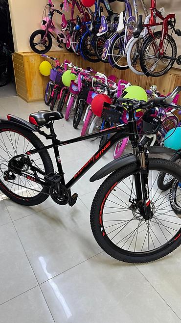 velosipedler: Məhsul: SuperBike dağ/şəhər velosipedi - Rəng: Qara-qırmızı dizayn - — 2