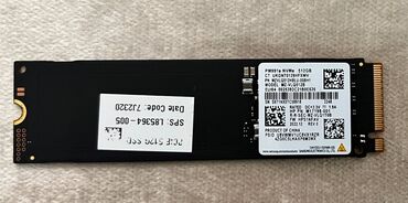 Kompüter ehtiyyat hissələri: SSD "NVMe M2", 512GB. Orginal ustden cixma NVMe SSD 512Gb. Tezedir