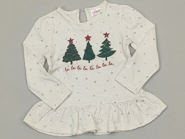 sweterek biały dzieciecy 68: Bluza, 12-18 m, stan - Dobry