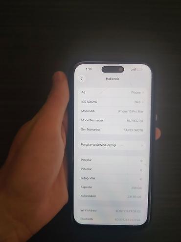 2 el telefonlar iphone 13: IPhone 15 Pro Max, 256 GB, Gümüşü, Simsiz şarj — 7