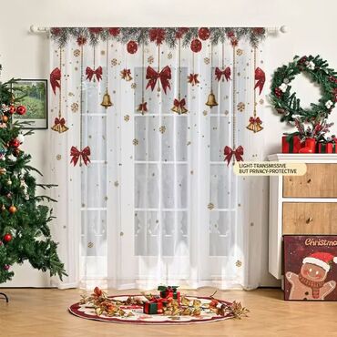 Praznična dekoracija: Novogodišnje zavese Cena 1700din/2kom kao na slici Poručuje se — 7