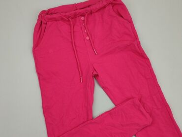 różowe t shirty: Material trousers, S (EU 36), condition - Good
