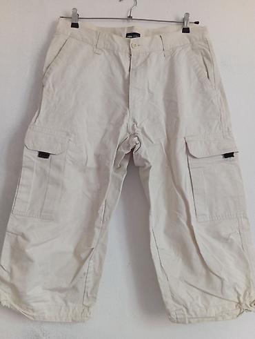 kapri: Kişi kapri/kargo şalvarı xl-42 - Rəng: açıq bej - Model: dizaltı — 1
