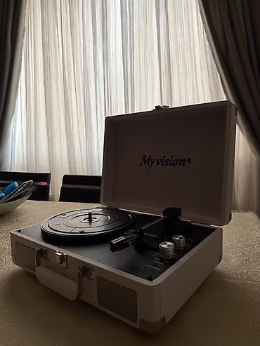 патефон цена: MyVision portativ vinil pleyer (kofertip) - Retro çemodan dizaynlı — 5