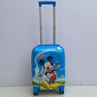 Rančevi, torbe i koferi: Dečiji kofer na točkiće – Mickey Mouse motiv - Tvrda školjka sa — 1