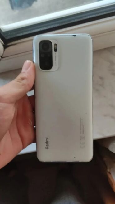 xacmaz telefon: Xiaomi Redmi Note 10, 128 GB, rəng - Ağ, 
 Barmaq izi
