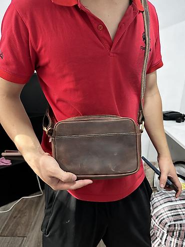 bag: Барсетка, Материал: Натуральная кожа, Застежка на молнии, Оригинал, Разделенные отделения, Новый — 4