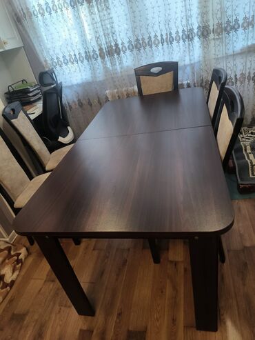 Sifarişlə dolablar: Qonaq otağı üçün, İşlənmiş, Açılan, Kvadrat masa, 6 stul lalafo.az -da Sifarişlə dolablar: Qonaq otağı üçün, İşlənmiş, Açılan, Kvadrat masa, 6 stul