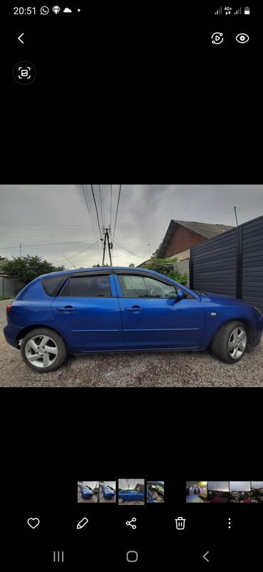 Транспорт: Mazda 3: 1.6 л | 2005 г. | Хэтчбэк | Хорошее