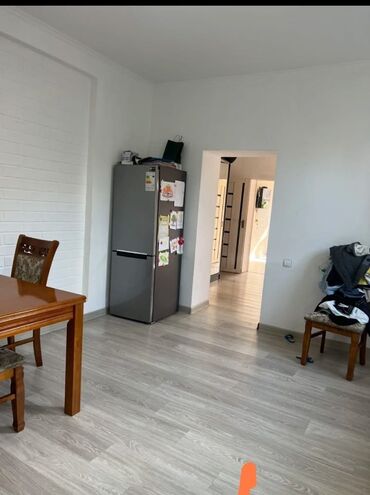 пол дома кызыл аскер: 55 м², 1 комната, Свежий ремонт С мебелью