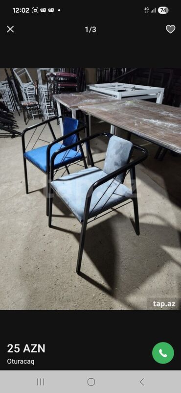 Stullar: Mətbəx üçün, Qatlanmayan, rəng - Qırmızı Stul — 8