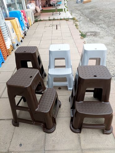 Tamet: Plastik iki pilləli pilləkən-taburet - Material: dayanıqlı qalın — 2