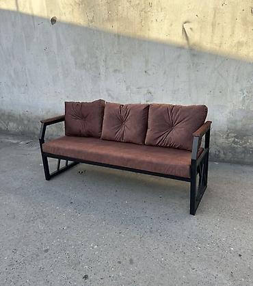 divan ortuleri: Metall karkaslı 3 yerlik divan - Dizayn: Minimal və müasir xəttlər — 2