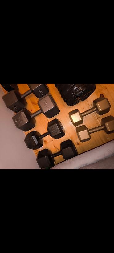 Спорт и отдых: Iki dene 5 kilo iki dene 10kilo iki dene 15 kilo qantel hamsi bir — 3
