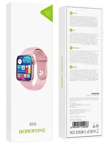 su suzen: BOROFONE BD6 Smart Watch – çəhrayı Xüsusiyyətlər: - 1.83" böyük — 1