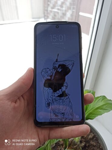 Xiaomi, Redmi Note 9 Pro, Б/у, 64 ГБ, цвет - Голубой, 2 SIM