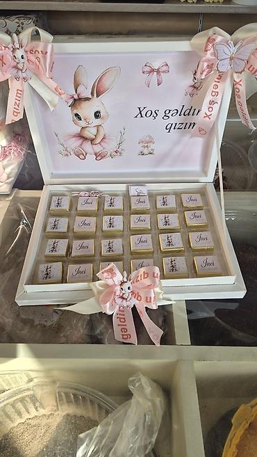 xeste usaq sekilleri: Qız uşağı üçün tematik hədiyyə və bəzək dəsti - Pampers tortları: Bir — 3