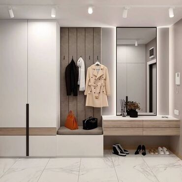 Шкафы для одежды: Мебель на заказ, Элегантный гардероб в современном стиле, выполненный — 20