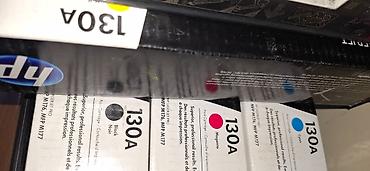Ofis avadanlığı: Az işlənmiş HP LaserJet rəngli toner kartricləri dəsti. Uyğunluq: - — 1