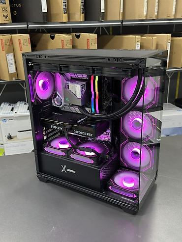 komputer i9: Cpu: i9-13900k Ram: 2 x 16 (32 gb) Lexar RGB 6000mhz Plata: Z790 Stel — 4