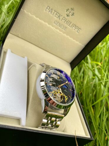 часы обычные: Часы бренд Patek Philippe Geneve, Японский механика авто подзаводом