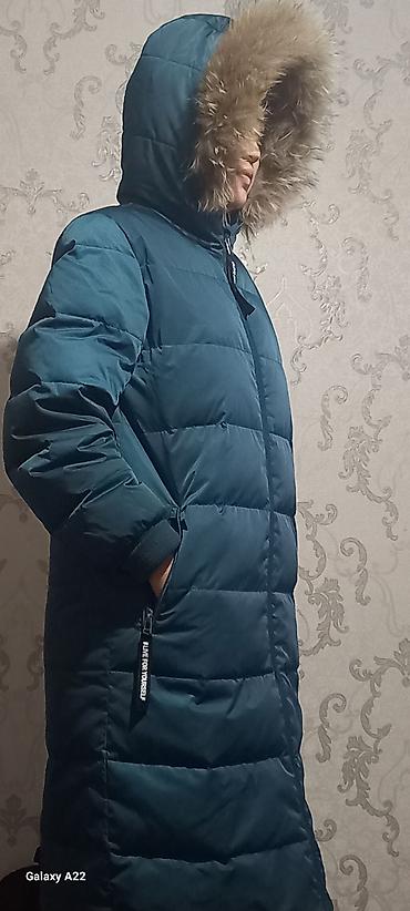 Пуховик, Длинная модель, С капюшоном, M
