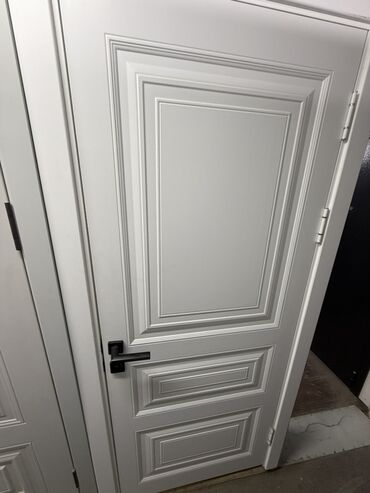дом двери: Жабык ички эшик, МДФ, Боёлгон, түсү - Ак, 200 * x 85 см