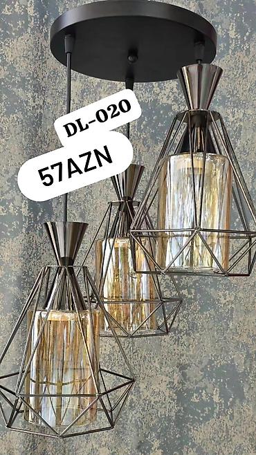 ketan uzerinde resimler: Çılçıraq, 3 lampa, Metal — 1